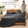 Bare Home Twin Extra Long Sheet Set Luxury 100 European Linen Deep Pockets Easy Fit 3 Piece Set Bedding Sheets Pillowcases Twin XL Dark Grey