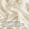 BEDELITE California King Sheets Set Luxury Soft Beige Satin Sheets for Hair and Skin Similar to Silk Bed Sheets Set 4 Pieces with 1 Deep Pocket Fitted Sheet 1 Flat Sheet and 2 Pillowcases