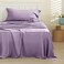 Bedsure Cooling Sheets Twin Rayon Derived from Bamboo PureWoven Breathable Soft Twin Sheets Set Deep Pocket Up to 16 Inches Hotel Luxury Silky Bedding for Hot Sleepers Lilac