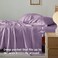 Bedsure Cooling Sheets Twin Rayon Derived from Bamboo PureWoven Breathable Soft Twin Sheets Set Deep Pocket Up to 16 Inches Hotel Luxury Silky Bedding for Hot Sleepers Lilac