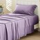 Bedsure Cooling Sheets Twin Rayon Derived from Bamboo PureWoven Breathable Soft Twin Sheets Set Deep Pocket Up to 16 Inches Hotel Luxury Silky Bedding for Hot Sleepers Lilac