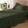 Bedsure Cooling Sheets Twin XL Rayon Derived from Bamboo PureWoven Breathable Soft Twin XL Sheet Sets Deep Pocket Up to 16 Inches Hotel Luxury Silky Dorm Bedding for Hot Sleepers Olive Green