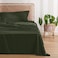 Bedsure Cooling Sheets Twin XL Rayon Derived from Bamboo PureWoven Breathable Soft Twin XL Sheet Sets Deep Pocket Up to 16 Inches Hotel Luxury Silky Dorm Bedding for Hot Sleepers Olive Green