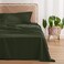 Bedsure Cooling Sheets Twin XL Rayon Derived from Bamboo PureWoven Breathable Soft Twin XL Sheet Sets Deep Pocket Up to 16 Inches Hotel Luxury Silky Dorm Bedding for Hot Sleepers Olive Green