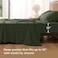 Bedsure Cooling Sheets Twin XL Rayon Derived from Bamboo PureWoven Breathable Soft Twin XL Sheet Sets Deep Pocket Up to 16 Inches Hotel Luxury Silky Dorm Bedding for Hot Sleepers Olive Green