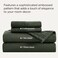 Bedsure Queen Sheet Set 4 Pieces Soft Queen Size Sheets Breathable Cooling Hotel Luxury Easy Care Polyester Microfiber Bedding for Kids Women Men Olive Green