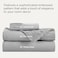 Bedsure Twin Sheets Set 3 Pieces Soft Twin Bed Sheets Breathable Cooling Hotel Luxury Easy Care Polyester Microfiber Bedding for Kids Women Men Grey