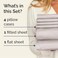 CGK Unlimited Cal King 6 Piece Sheet Set Comfy Breathable Cooling Soft Hotel Luxury Bedding Set with 816 Inch Deep Pockets 1 Flat 1 Fitted Sheet 4 Pillowcases Wrinkle Free Easy Care Light Grey