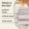 CGK Unlimited Cal King 6 Piece Sheet Set Comfy Breathable Cooling Soft Hotel Luxury Bedding Set with 816 Inch Deep Pockets 1 Flat 1 Fitted Sheet 4 Pillowcases Wrinkle Free Easy Care Light Grey