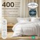 California Design Den 6Pc Queen Size Sheet Set with 4 Pillowcases 400 Thread Count 100 Cotton Sheets Sateen Weave Deep Pocket Bedsheets Set Light Grey