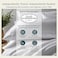 California Design Den Natural 100 Cotton Sheets Twin XL Size Set Soft Sateen Weave Twin XL Sheet Sets with 12 Pockets Breathable and Durable Bedding for Dorm Rooms College White