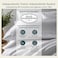 California Design Den Natural 100 Cotton Sheets Twin XL Size Set Soft Sateen Weave Twin XL Sheet Sets with 12 Pockets Breathable and Durable Bedding for Dorm Rooms College White