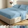 California Design Den Soft 100 Cotton Bed Sheets Split King Set 400 Thread Count Good Housekeeping Award Winner Silky Smooth Sateen Deep Pockets Durable Split King Bed Sheet Set Sky Blue