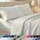 California Design Den Soft 100 Cotton King Sheet Set 400 Thread Count Good Housekeeping Award Winner Silky Sateen Weave with Deep Pockets Long Staple Cotton Bed Sheet Set Ivory Pale Tone