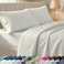 California Design Den Soft 100 Cotton King Sheet Set 400 Thread Count Good Housekeeping Award Winner Silky Sateen Weave with Deep Pockets Long Staple Cotton Bed Sheet Set Ivory Pale Tone