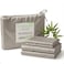 Cariloha Resort 4Piece Sateen Sheet Set Harbor Gray King Viscose Material Allergy Resistant Naturally ThermalRegulating Extra Soft Cooling Sheets for Hot Sleepers