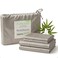 Cariloha Resort 4Piece Sateen Sheet Set Harbor Gray King Viscose Material Allergy Resistant Naturally ThermalRegulating Extra Soft Cooling Sheets for Hot Sleepers