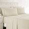 Clara Clark Cal King Sheets 6 Piece Set Hotel Luxury Sheets for Cal King Size Bed Super Soft Bedding Set Cal King Size Beige Cream