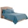 Clara Clark Flex Top King Sheets 6 Piece Set Hotel Luxury Sheets for Top Split King Bed Super Soft Bedding Set Head Split King Blue Heaven