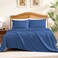 Cleva Home Sheet Set Queen Size 4Piece Bedding Lightweight Super Soft Easy Care Microfiber Shrinkage Fade Resistant Bedding Set with 14 Deep Pockets Navy Blue