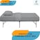 Cottingon 4 Piece Cot Mattress Sheet Set 25X75 Egyptian Cotton Soft Sheets Fits 4 to 7 Inch Deep Pocket for NarrowCamper RV Bunk Tri Fold Mattress Light Grey