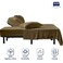 Cottingon 4 Piece Flex Head King Sheet Set Top 34 Inch Split Sheets for Sleep Number Adjustable Beds Soft Breathable 100 Egyptian Cotton Fits Upto 16 Deep Mattress 78X80 34 Taupe