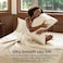 CozyLux Satin Sheets Full Size Sheets Silky Soft Bedding Similar to Silk 4 Piece Sheet Set for Hair and Skin Deep Pocket with AllAround Elastic Home Decor for Bedroom Champagne