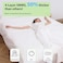 CxLoode Disposable Bed Sheets Fitted Sheet King Size Disposable Travel Sheet for Hotel with Quilt Cover and Pillowcase Disposable Bedding Travel Bedding Disposable Sheets for Travel Hotel Hospital
