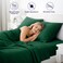 DAN RIVER Full Jersey Sheet Set 100 Cotton TShirt Soft Bed Sheets Deep Pocket Breathable AllSeason Bedding 4Piece Set Hunter Green