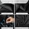 DECOLURE Satin Bed Sheets 6 Piece Luxury Silky King Size Bedding Set Softer Than Silk WrinkleFree with 15 Deep Pocket Fitted Sheet Perfect for Hair Skin Gifts for Women Black