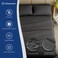 DREAMCARE Twin XL Sheet Sets 4 pcs Breathable Cooling Sheets up to 21 Deep Pocket Twin XL Sheets Set with Side Pockets Extra Soft 100 Brushed Hypoallergenic Hotel Luxury Bedding Gray
