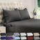 DREAMCARE Twin XL Sheet Sets 4 pcs Breathable Cooling Sheets up to 21 Deep Pocket Twin XL Sheets Set with Side Pockets Extra Soft 100 Brushed Hypoallergenic Hotel Luxury Bedding Gray