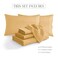 Elegant Comfort 1500 Premium Quality 6Piece Bed Sheet Set 1824 Inch Extra Deep Pocket Smart Storage Pockets Wrinkle Free Ultra Soft 6PC Extra Deep Pocket Sheets California King Gold
