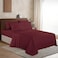 Elegant Comfort Luxurious Soft 1500 Thread Count Egyptian 6Piece Premium Hotel Quality Wrinkle Resistant Coziest Bedding Set Easy All Around Elastic Fitted Sheet Deep Pocket King Burgundy