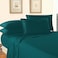 Elegant Comfort Luxury 1500 Premium Hotel Quality Microfiber 4Piece Sheet Set Wrinkle Resistant All Around Elastic Fitted Sheet Deep Pocket up to 16 TwinTwin XL Marine Teal