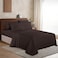 Elegant Comfort Wrinkle and Fade Resistant Coziest Bedding Set Easy All around Elastic Fitted Sheet Deep Pocket Microfiber Chocolate Brown Full