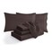 Elegant Comfort Wrinkle and Fade Resistant Coziest Bedding Set Easy All around Elastic Fitted Sheet Deep Pocket Microfiber Chocolate Brown Full