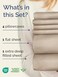 CGK Unlimited Extra Deep Cal King Sheet Set 6 Piece Breathable and Cooling Sheets Hotel Luxury Bedding for Women Men Kids Teens Easy Secure Fit Soft Wrinkle Free and Comfy Extra Deep Pockets Wheat