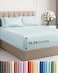 CGK Unlimited Extra Deep King Sheet Set 4 Piece Breathable Cooling Bed Sheets Easily Fits 18 to 24 inch Mattress Ultra Soft Wrinkle Fade Free w Extra Deep Pockets Comfy Hotel Luxury Bedding Ice Blue
