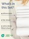 CGK Unlimited Extra Deep Queen Sheet Set 6 Piece Breathable and Cooling Sheets Hotel Luxury Bedding for Women Men Kids Teens Easy Secure Fit Soft and Wrinkle Free Extra Deep Pockets Antique White