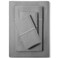 FEATHER & Feather Stitch 500 TC Twin Size Damask Bed Sheet Set 100 Cotton Soft Breathable Bedsheets 3 Piece 18 Deep Pockets Sateen Weave Striped Bedding Mattress Resort Hotel Luxury Grey Stripe