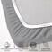 FEATHER & Feather Stitch 500 TC Twin Size Damask Bed Sheet Set 100 Cotton Soft Breathable Bedsheets 3 Piece 18 Deep Pockets Sateen Weave Striped Bedding Mattress Resort Hotel Luxury Grey Stripe