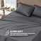 FreshCulture Twin Bed Sheets Ultra Soft Sheets for Twin Bed Brushed Microfiber Deep Pockets Easy Care Cooling Breathable Sheets Hotel Quality 3 Piece Sheet Set Dark Grey