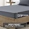 FreshCulture Twin Bed Sheets Ultra Soft Sheets for Twin Bed Brushed Microfiber Deep Pockets Easy Care Cooling Breathable Sheets Hotel Quality 3 Piece Sheet Set Dark Grey
