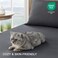 FreshCulture Twin Bed Sheets Ultra Soft Sheets for Twin Bed Brushed Microfiber Deep Pockets Easy Care Cooling Breathable Sheets Hotel Quality 3 Piece Sheet Set Dark Grey