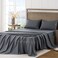 FreshCulture Twin Bed Sheets Ultra Soft Sheets for Twin Bed Brushed Microfiber Deep Pockets Easy Care Cooling Breathable Sheets Hotel Quality 3 Piece Sheet Set Dark Grey