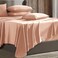 Hearth & Hearth Harbor Extra Deep Pocket Sheet Sets Luxury Soft 6 Piece Bed Sheet Set Fits Mattress 1824 Inches Queen Peach