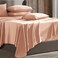 Hearth & Hearth Harbor Extra Deep Pocket Sheet Sets Luxury Soft 6 Piece Bed Sheet Set Fits Mattress 1824 Inches Queen Peach