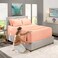 Hearth & Hearth Harbor Extra Deep Pocket Sheet Sets Luxury Soft 6 Piece Bed Sheet Set Fits Mattress 1824 Inches Queen Peach