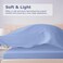 Homilay Twin Size Bed Sheet Set 3 Piece Soft Microfiber Sheets with Deep Pockets Cooling Technology and WrinkleFree Pillowcase HotelQuality Durable Bedding Chambray Blue